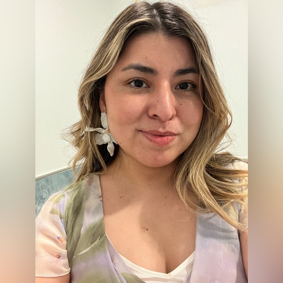 Liz Claiborne VTG Dreamy delicate,8, flutter sleeve - Picture 13 of 13